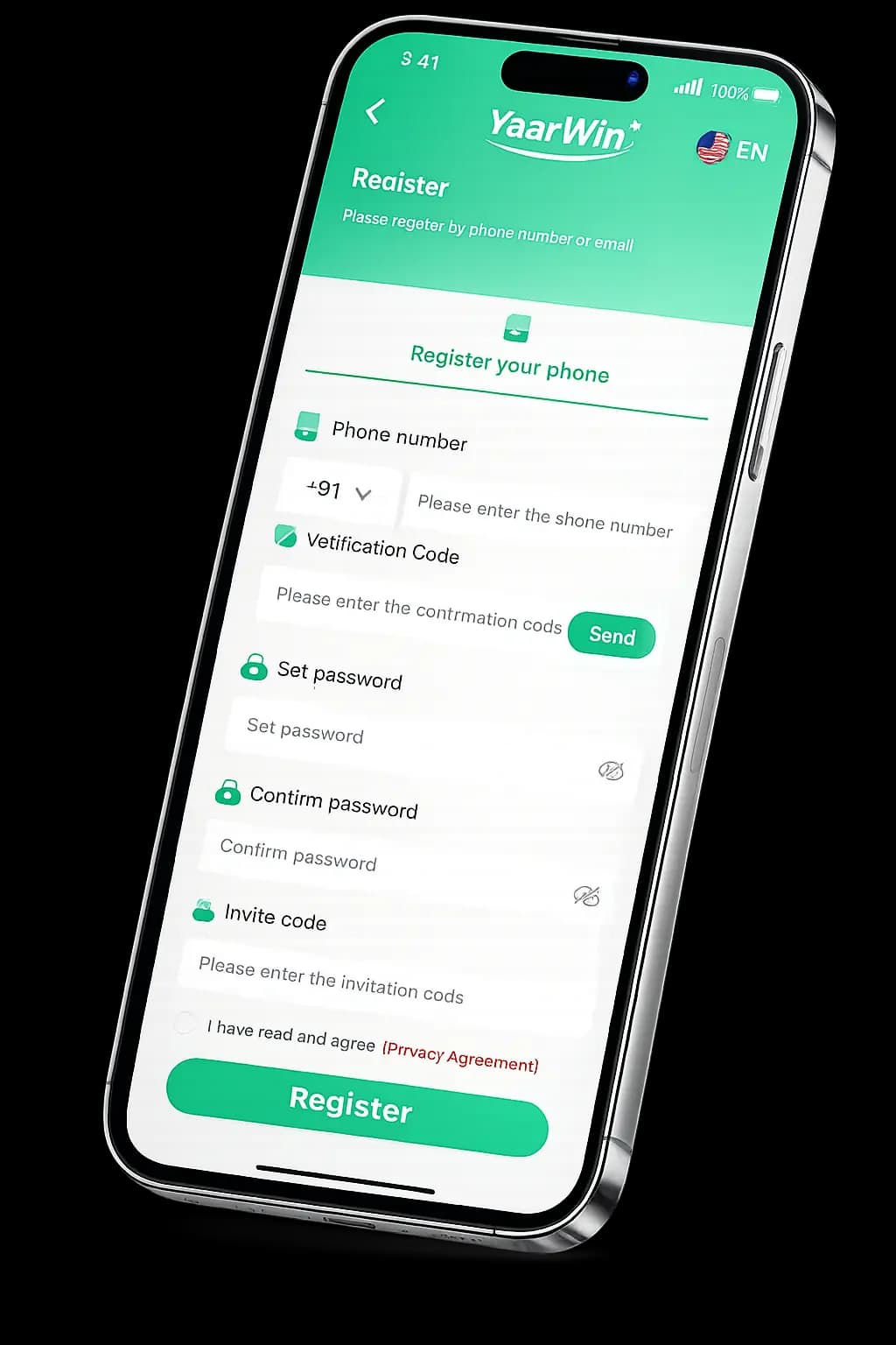 YaarWin Register — create your free account